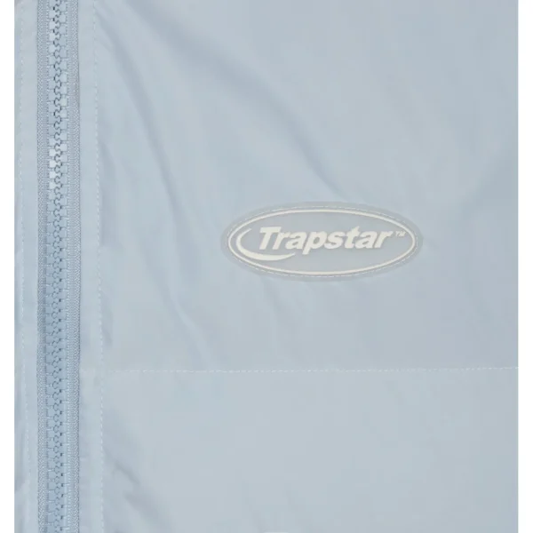 TRAPSTAR HYPERDRIVE DETACHABLE HOODED PUFFER JACKET - ICE BLUE-1