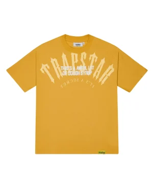 trapstar-x-cough-syrup-arch-yellow-tee