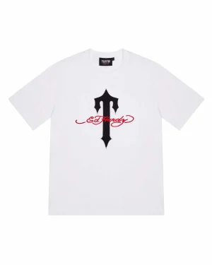 Trapstar x Ed Hardy Ironagte T Tee - White